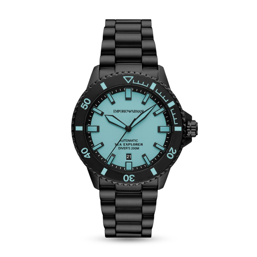 Emporio Armani AR60084 |Sea Explorer Automatic Black Watch For Men
