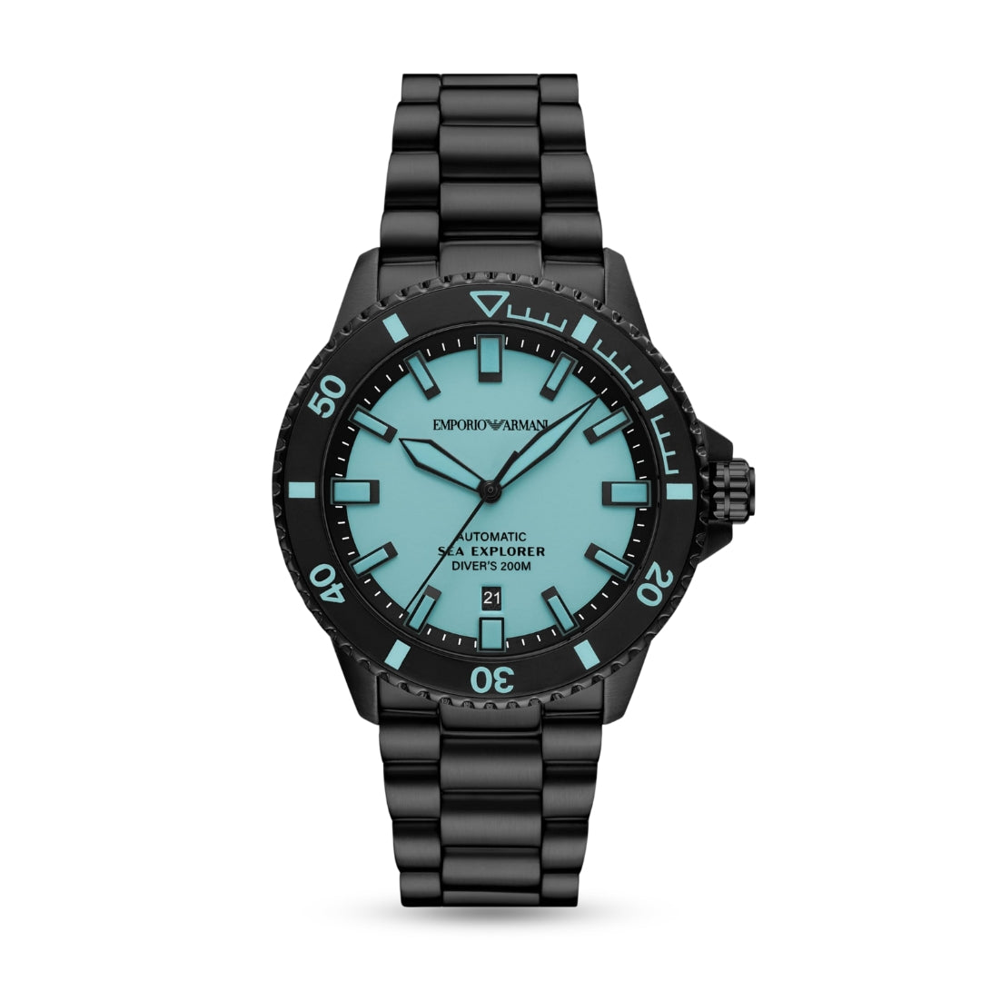 Emporio Armani AR60084 |Sea Explorer Automatic Black Watch For Men