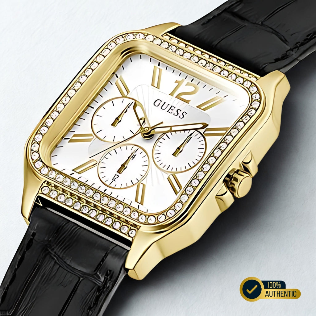 Guess GW0309L2 | Gold Day Date Watch for Women