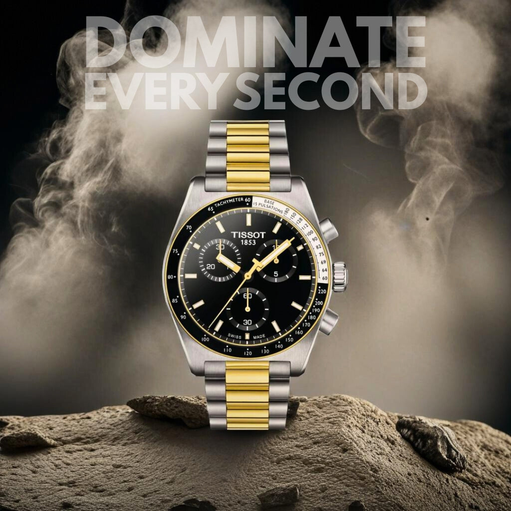 Tissot T1494172205100 | PR516 Chronograph Two Tone Watch for Men