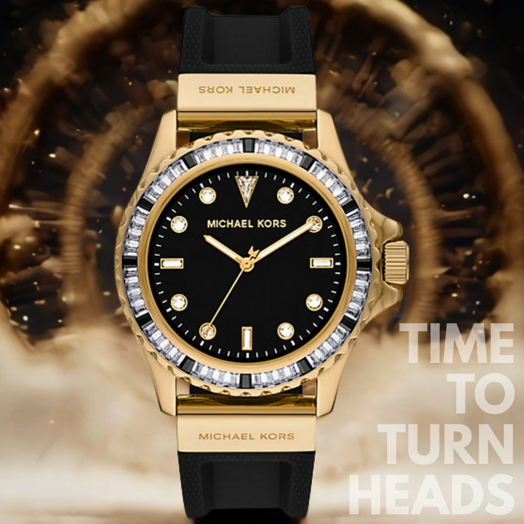 Michael Kors MK7440 | Michael Kors Women's Gold and Black Watch